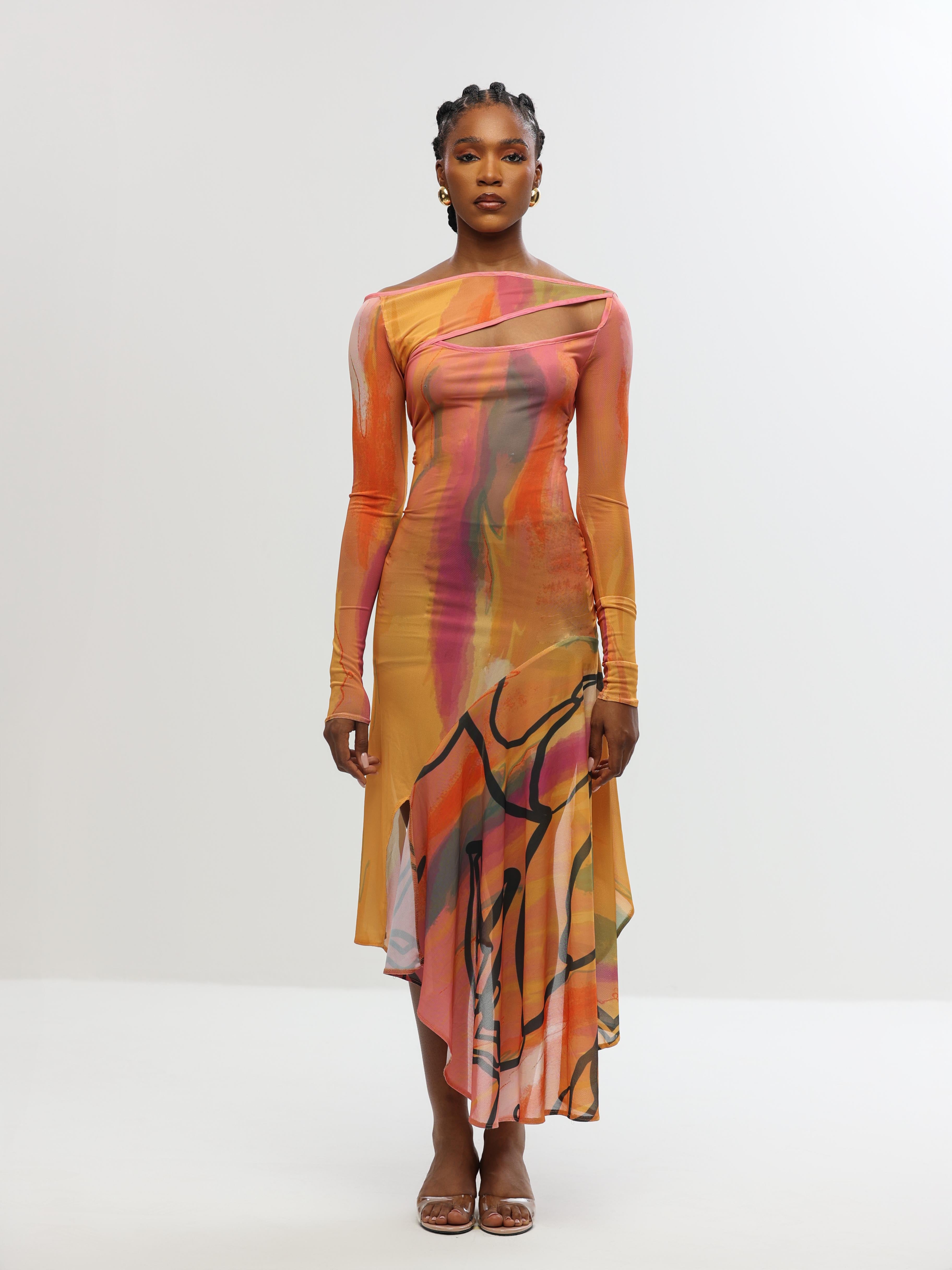 SARABI PRINT DRESS