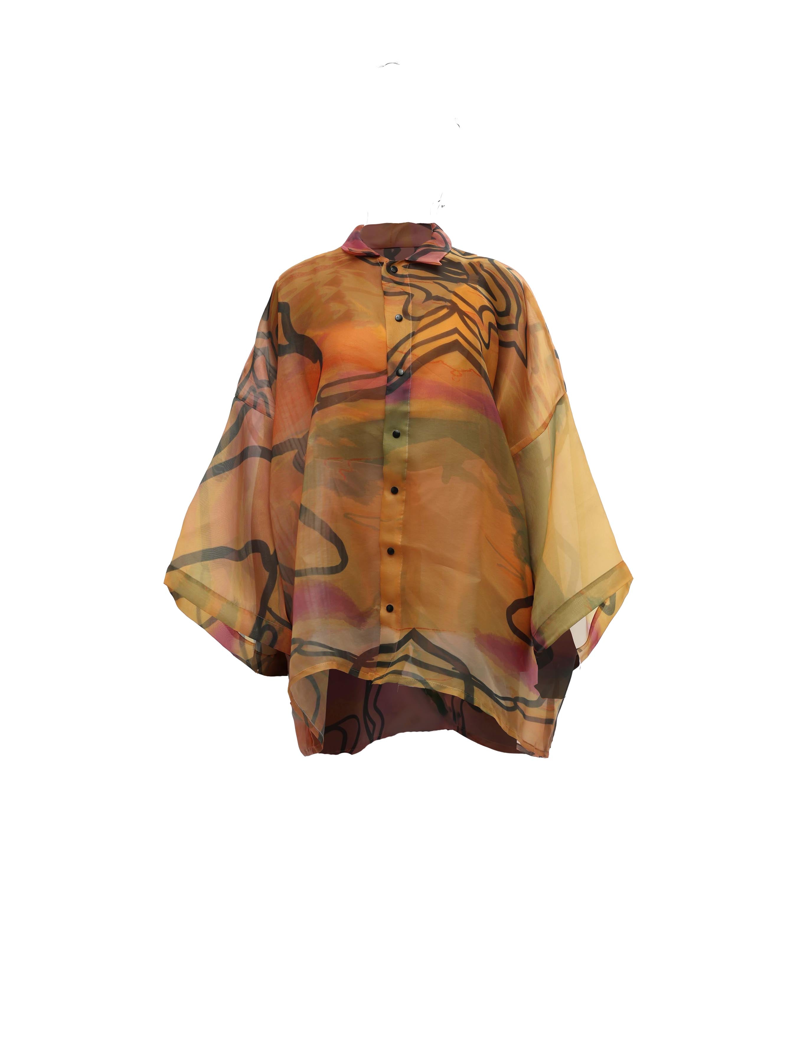 Asika Oversized Print Shirt