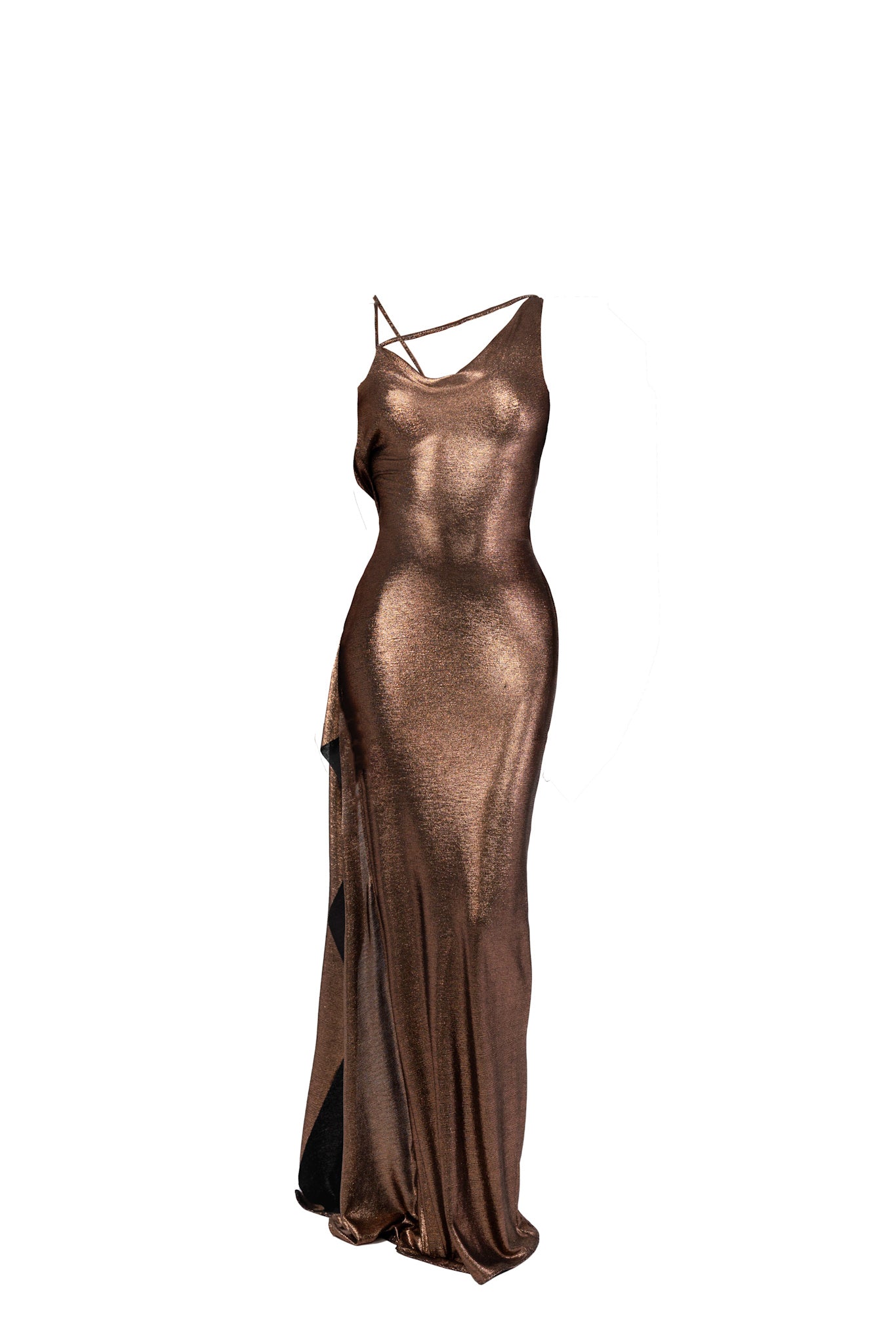 OVI LONG DRESS-BRONZE - Dresses