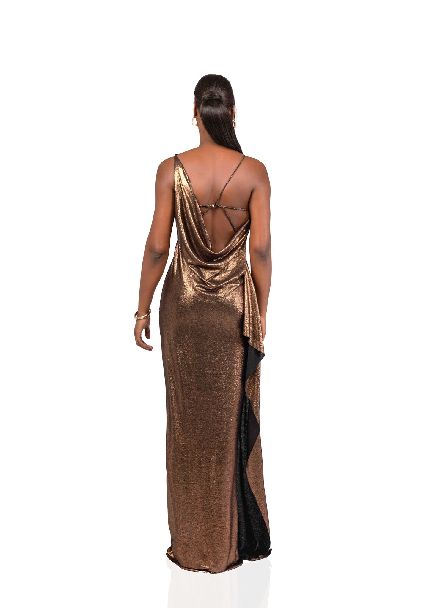 OVI LONG DRESS-BRONZE - Dresses