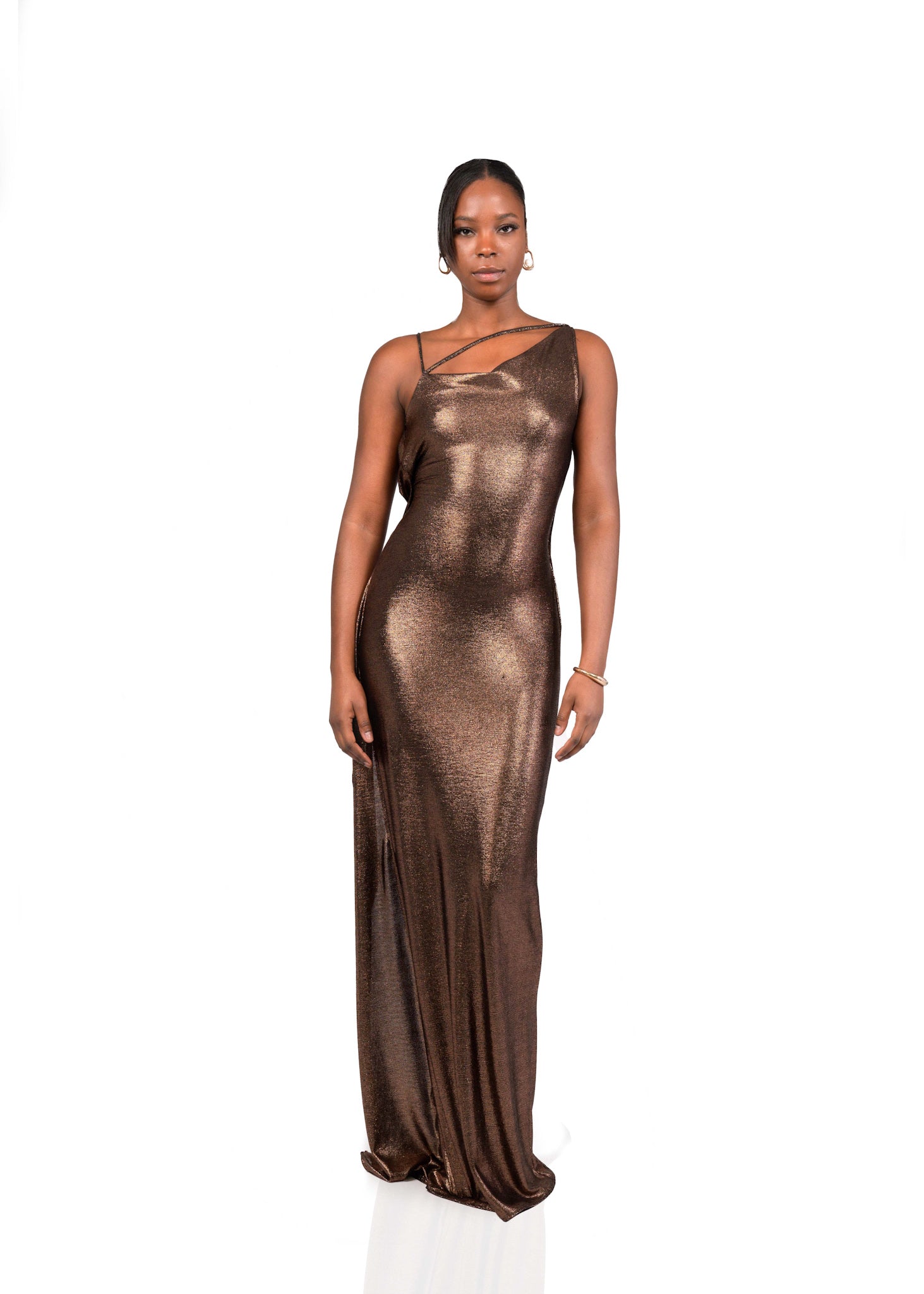 OVI LONG DRESS-BRONZE - Dresses