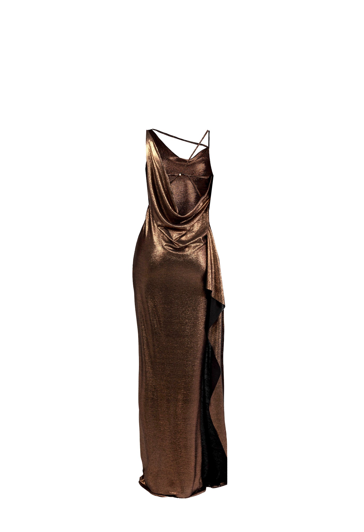 OVI LONG DRESS-BRONZE - Dresses