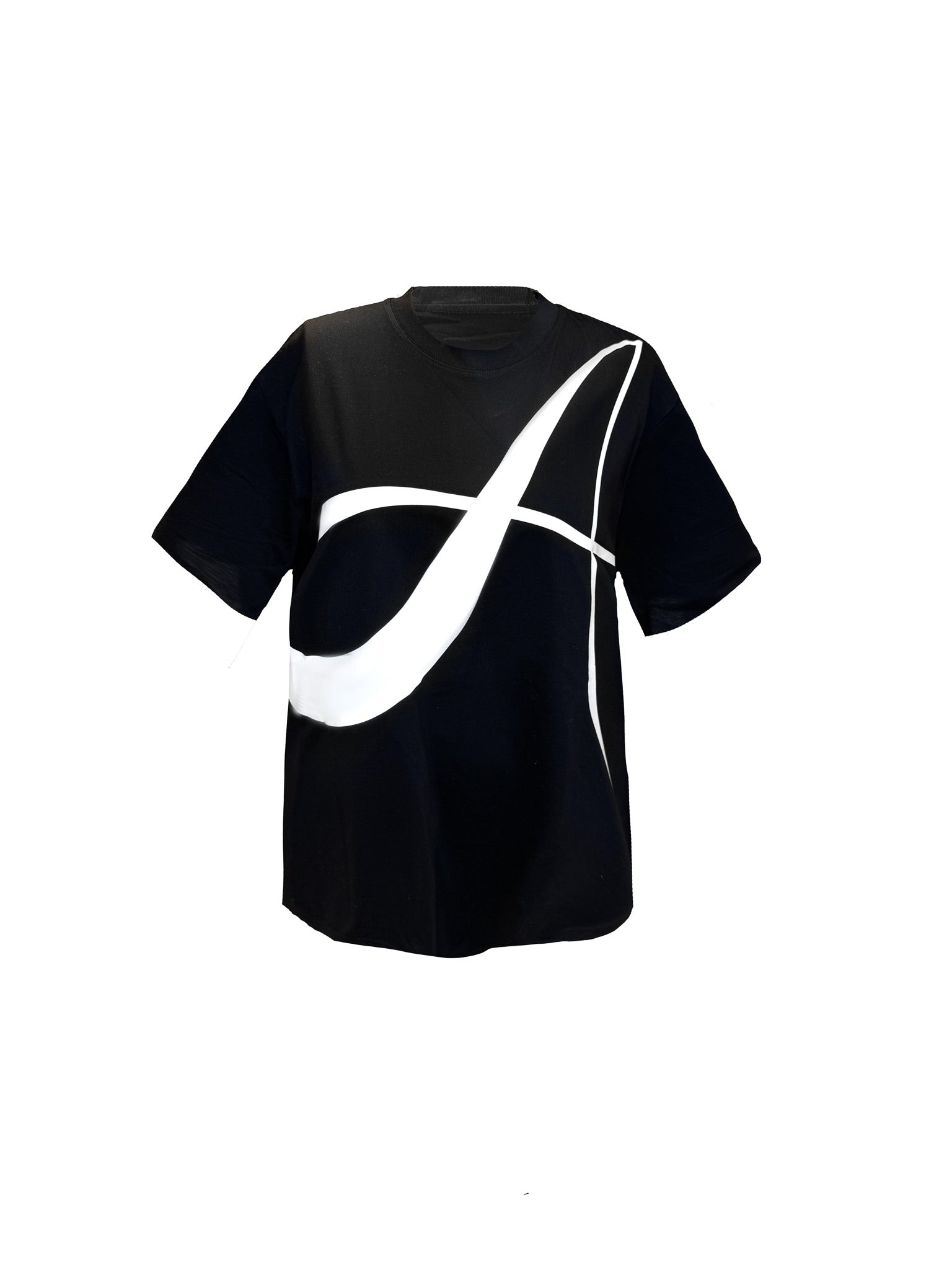 Aluka Logo Oversized cotton T-Shirt-Black